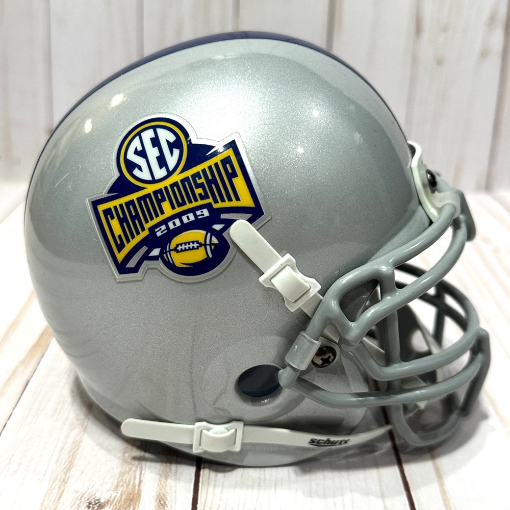 SCHUTT 2009 SEC CHAMPIONSHIP GAME MINI FOOTBALL HELMET  (RARE FIND)